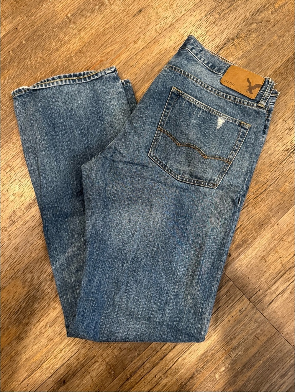 American Eagle Outfitters Mens Jeans Original Boot Medium Wash 34x34 EUC